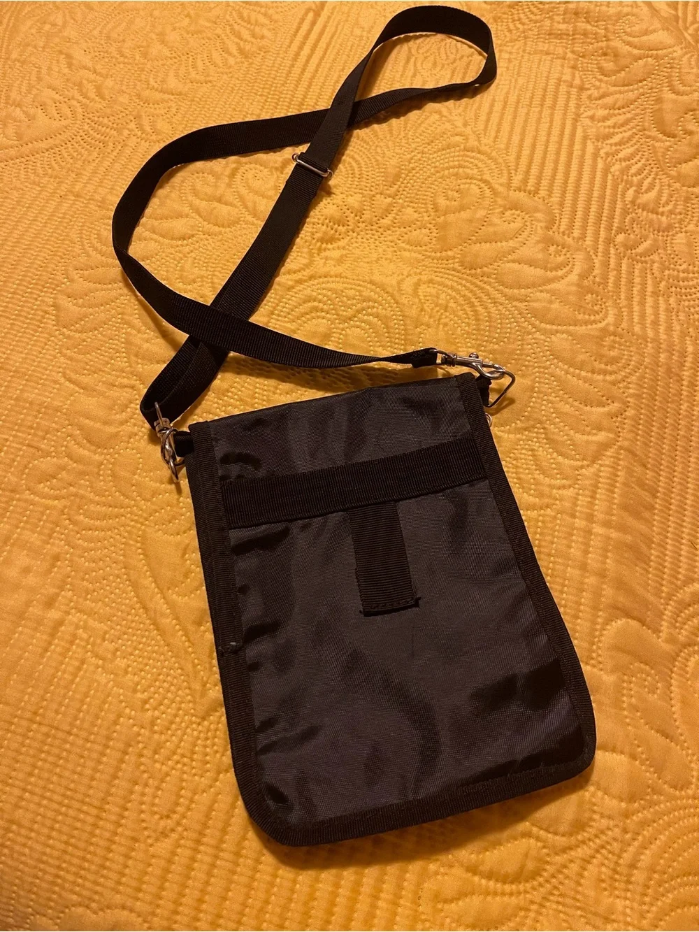 Mythwear vintage Black Crossbody Bag with Babbit Embroider